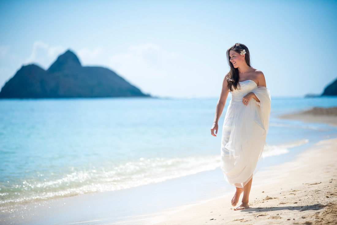 beach bride hawaii
